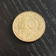 Frankreich 10 Centimes Münze zufälliges Jahr!