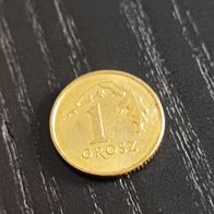 Polen 1 Groszy Münze zufälliges Jahr!