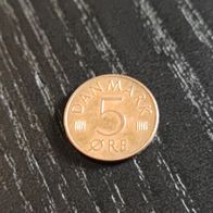 Dänemark 5 Öre Münze zufälliges Jahr!
