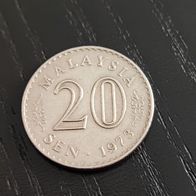 Malaysia 20 Sen Münze Alt zufälliges Jahr!