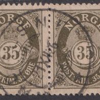 Norwegen 85A o Paar #057371