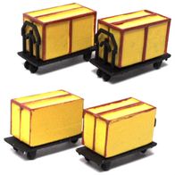2 Stück Rollcontainer, gelb, OVP, Modellbahn Union MU-N-A50271, Ep3, Spur N 1:160