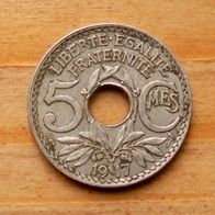 5 Centimes 1917 Frankreich