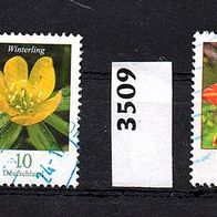K639 BRD Bund Mi. Nr. 3314 + 3509 Blumen: Winterling + Taglilie o