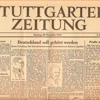 Stuttgarter Zeitung , vom November 1947