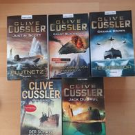 5 Bücher von Clive Cussler (TB)