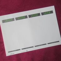4 Ordner Rücken Schilder LEITZ 61,5x192 kurz breit selbstklebend PC-beschriftbar