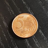 Brasilien 5 Centavos Münze zufälliges Jahr!