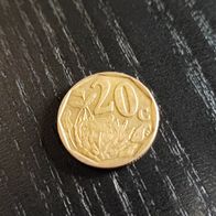 Südafrika 20 Cent Münze zufälliges Jahr!