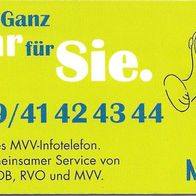 Telefonkarte R 14 von 1998 , MVV München , leer