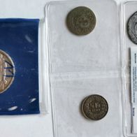 5x Silbermünzen Schweiz, Batzen, Rappen, Frank