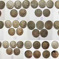 25x 10 Francs + 6x 50 Centimes Silbermünzen Frankreich, France