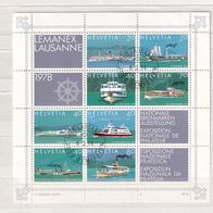 Schweiz Block 23 MiNr. 1120-1127 gestempelt M€ 6,00 #K133a