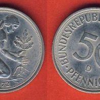 50 Pfennig 1972 D
