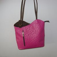 ITL-RU 7 Rucksack, 2-1, Handtasche, Damentasche, Schultertasche, Leder Tasche