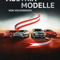 VW Limitierte Austria Modelle ( Österreich ) 2016 , 8 Seiten