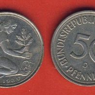 50 Pfennig 1989 D