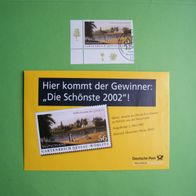 Gartenreich Dessau - Wörlitz / Briefmarke - Die Schönste 2002 / 56 Cent / Stempel