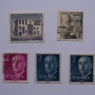 5 x Briefmarke Spanien / Stamp Spain / Estampilla España - F.N.M.T.