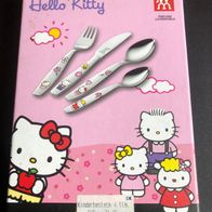 Kinderbesteck Hello Kitty Metallbesteck 4 teilig in Box von Zwilling, wie neu