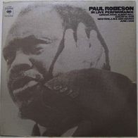 Paul Robeson - In Live Performance (1970) USA LP Columbia Masterworks M-