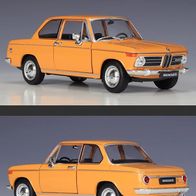 Welly BMW 2002ti Coupe, 1966-1977, Farbe: Orange, Maßstab: 1:24, 000012-0002