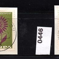 Europamarken mit Sonderstempel auf Briefabschnitt Mi. Nr. 445 + 446 o