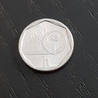 Tschechoslowakei 20 Haleru Aluminium Münze zufälliges Jahr!