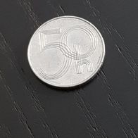 Tschechoslowakei 50 Haleru Aluminium Münze zufälliges Jahr!