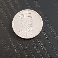 Schweden 25 Öre Münze zufälliges Jahr!