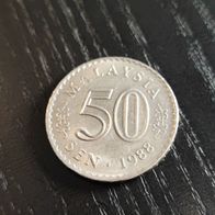 Malaysia 50 Sen Münze alt zufälliges Jahr!
