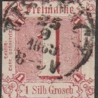 Altd.- Thurn & Taxis: 1863, Mi. Nr. 29, 1 Sgr. Ziffer im Quadrat. gestpl./ used