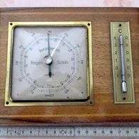 schöne alte Wetterstation ca. 60er Jahre * Barometer & Thermometer