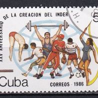 Kuba, 1986, Mi. 2988, Sport, 1 Briefm., gest.