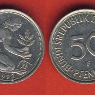 50 Pfennig 1992 F