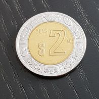 Mexiko 2 Peso Münze zufälliges Jahr!