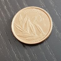 Belgien 20 Francs Bronze Münze zufälliges Jahr!