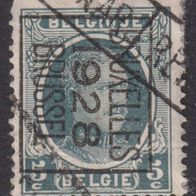 Belgien PRE172B Vorausentwertung mit Stempel REBUT #057739