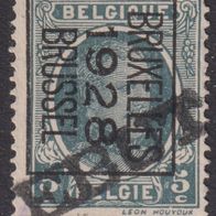 Belgien PRE172B Vorausentwertung mit Stempel REBUT #057747