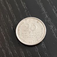 Sri Lanka 25 Cent Münze zufälliges Jahr!