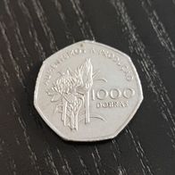 Sao Tome und Principe 1000 Dobras Münze zufälliges Jahr!