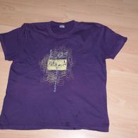 Herren-T-Shirt "STEDMAN", Gr. XL lila Motiv Kos