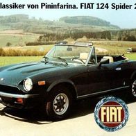 Fiat 124 Spider 2000 ( Deutschland ) 198? , 2 Seiten