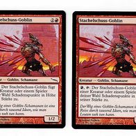 2x "Stachelschuss-Goblin" Common aus "Mirrodin", ungespielt