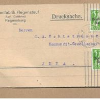 Los von 23.04 Drucksache aus Regensburg 1921 nach Jena