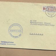 Los von 23.04 ZKD Dienstpostkarte aus Hoyerswerda nach Zwickau 1959