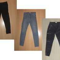 3x Hosen und Jeans, Damen-Gr. 40 bzw. M
