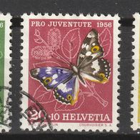 Schweiz Pro Juventute 1956 gestempelt, Mich.-Nr. 632, 633, 634, 635, 6636