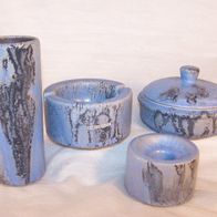 OTTO Keramik / Studio-Keramik Set / Vase, Dose, Kerzenhalter, Aschenbecher