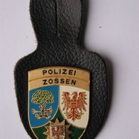 Polizei Zossen, Wappen, Dienststellenabzeichen Brusttasche / Knopfverschluss